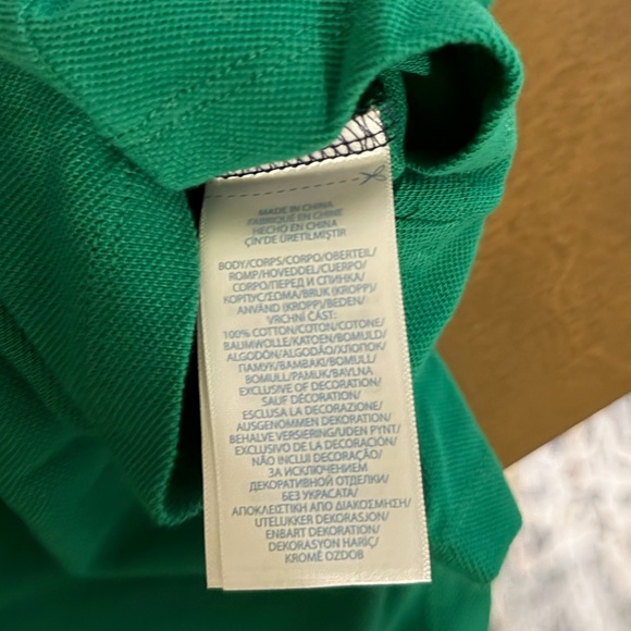 Ralph Lauren baby boy green polo romper 6 months - Picture 4 of 5